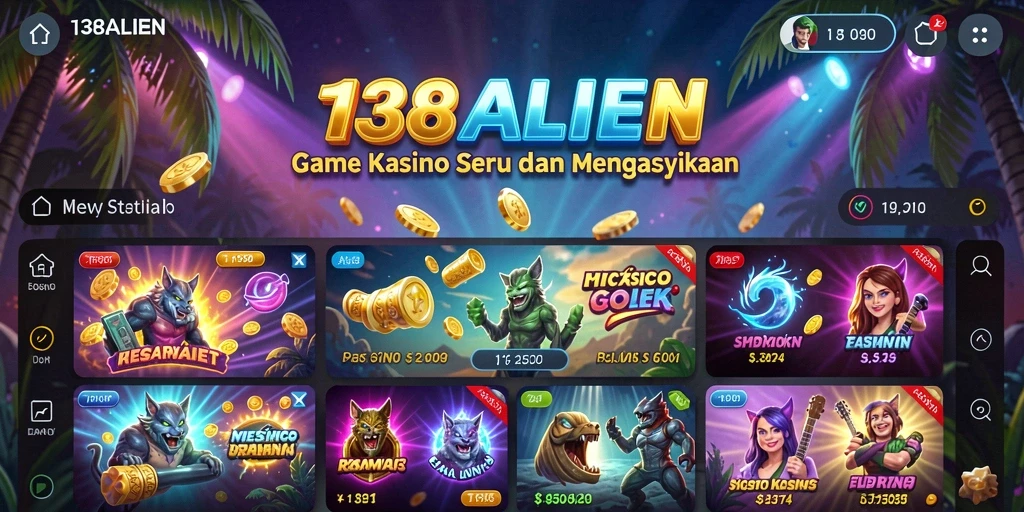 Tangkapan layar gameplay seru dalam Kasino 138ALIEN.