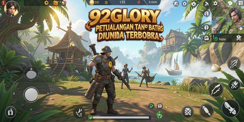 Gameplay seru dunia terbuka di 92GLORY.