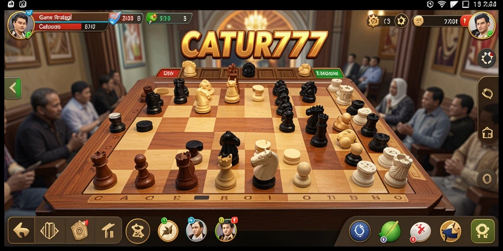 Tangkapan layar menampilkan gameplay <strong>CATUR777</strong> yang seru dan penuh strategi.