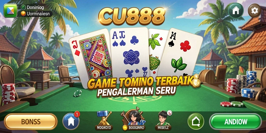 Screenshot gameplay dari CU888 menampilkan aksi seru Domino.