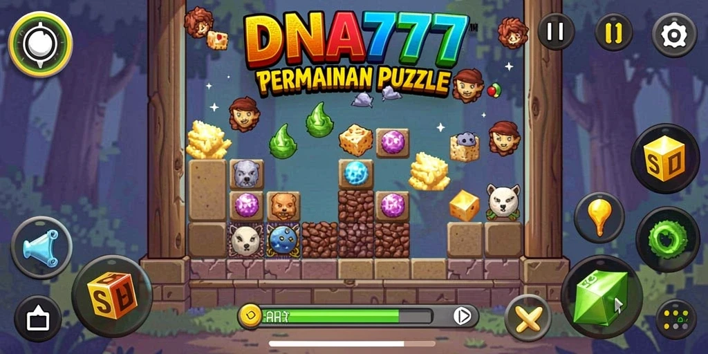 Tampilan gameplay seru dari DNA777 yang menantang.