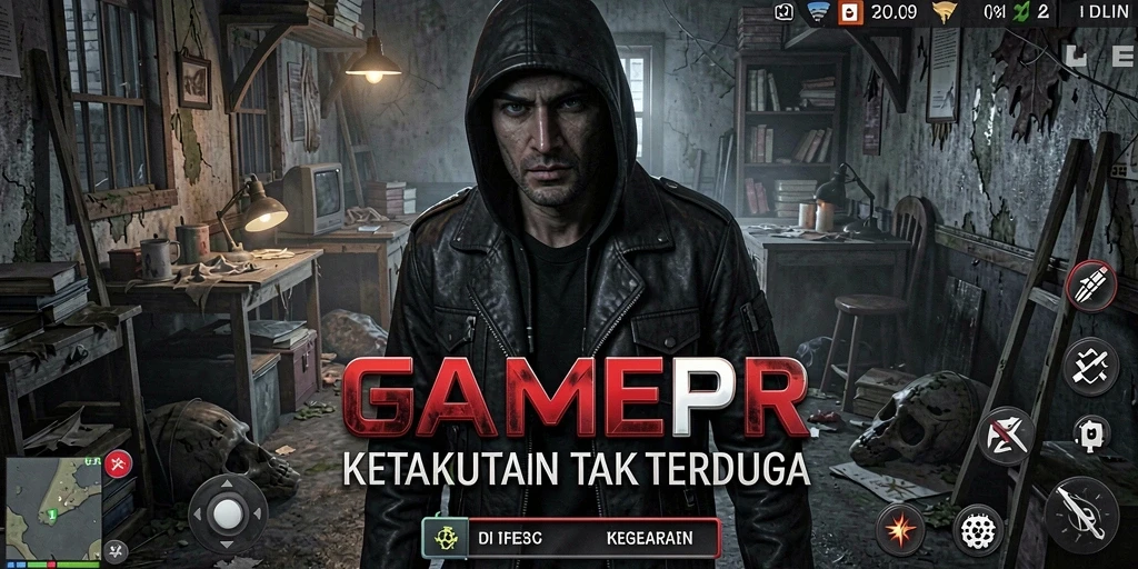 Screenshot menampilkan gameplay menegangkan di kegelapan.