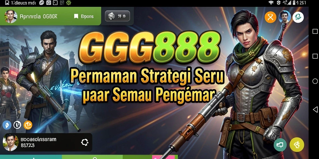 Cuplikan gambar dari gameplay GGG888 yang menunjukkan momen strategis.