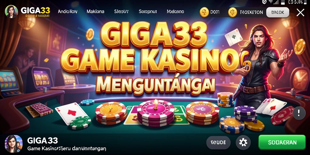 Tampilan gameplay seru GIGA33 dalam kategori Kasino.