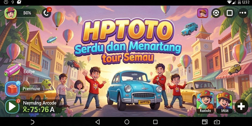 Tampilan gameplay HPTOTO yang seru dan menantang pada level Arcade.