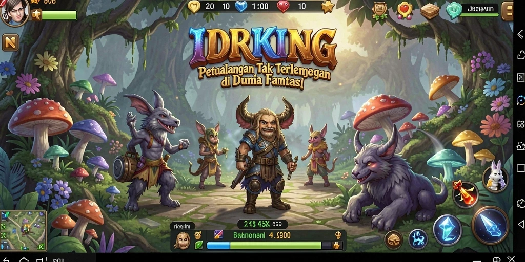 Tampilan gameplay seru di dunia fantasi IDRKING.