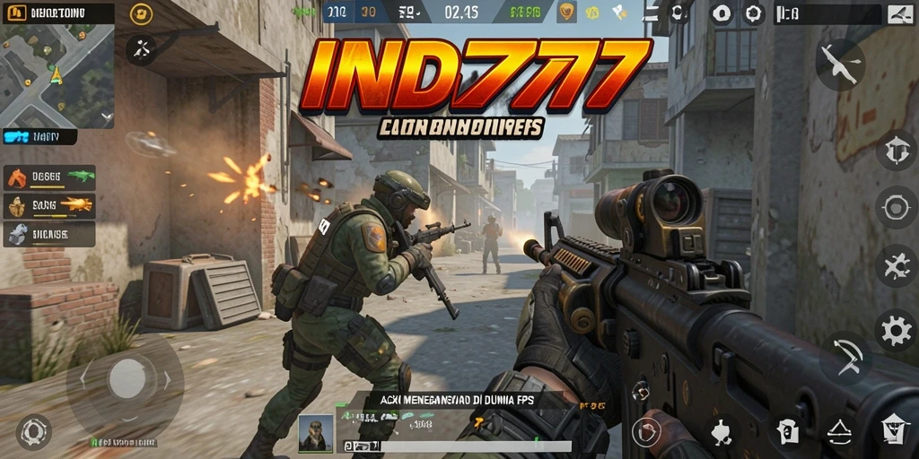 Screenshot gameplay INDO777 menampilkan aksi tembak-menembak yang intens.