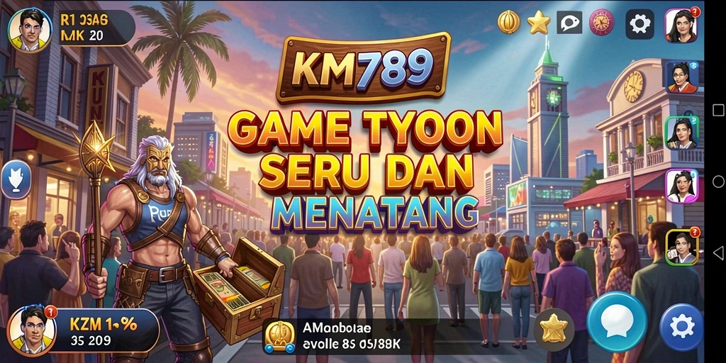 Gameplay seru KM789 di mana Anda dapat mengelola bisnis sendiri.