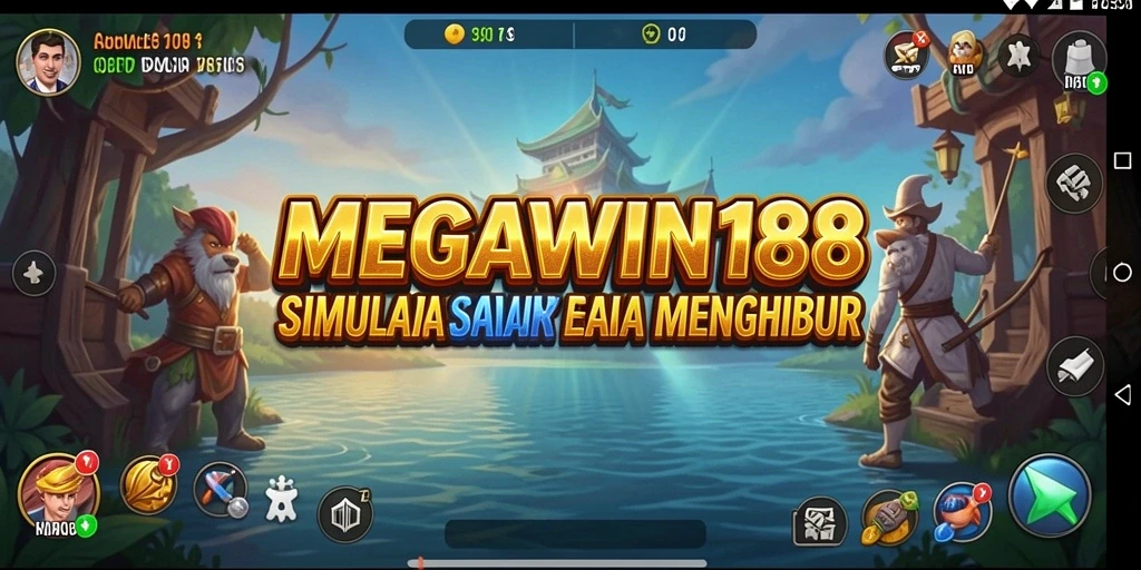 Screenshot gameplay MEGAWIN188 yang menampilkan berbagai aktivitas simulasi.