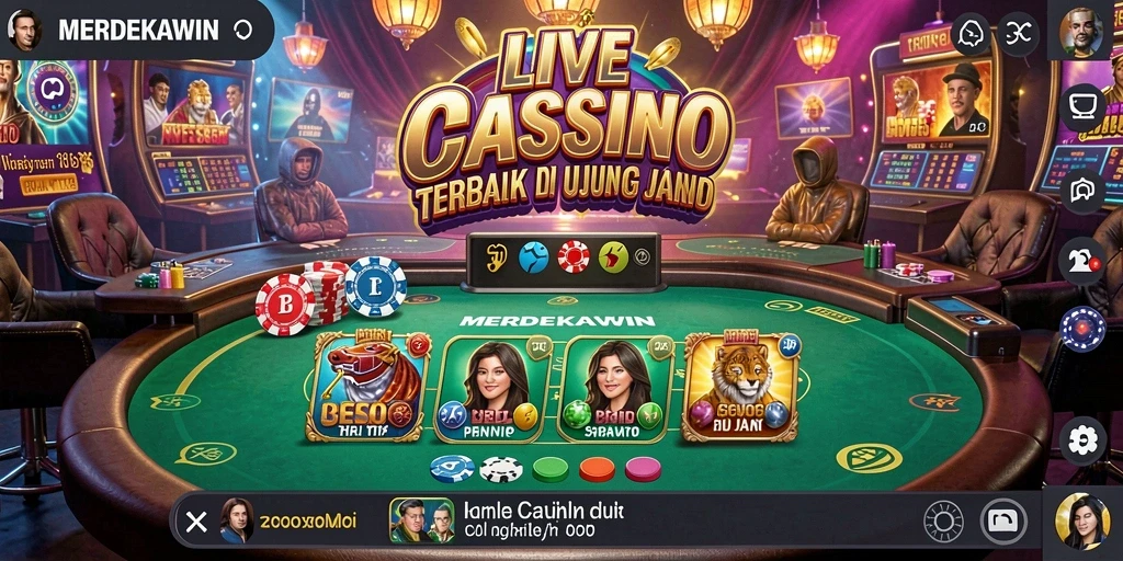 Gameplay Live Casino yang mengasyikkan di MERDEKAWIN.