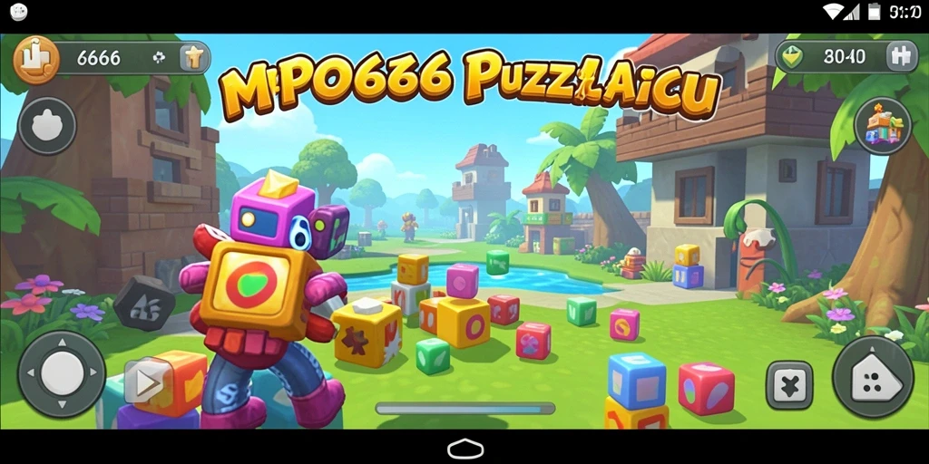 Tampilan menarik dari gameplay Puzzle MPO666.