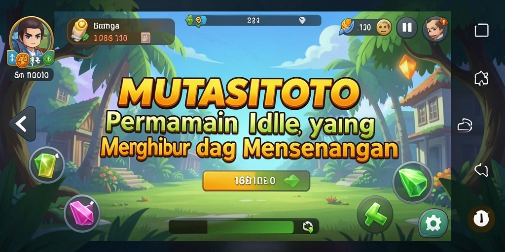 Tampilan gameplay <strong>MUTASITOTO</strong> yang menggembirakan dan penuh warna.
