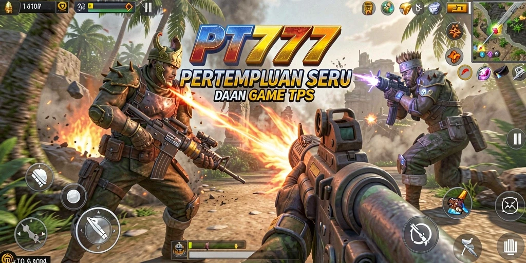 Gameplay seru dalam PT777 dengan aksi tembak-menembak yang intens.