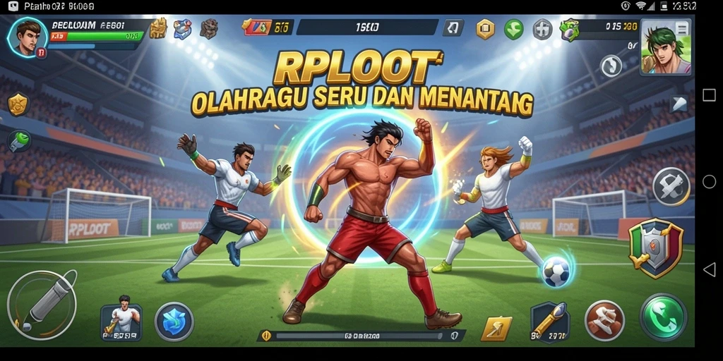 Tampilan menarik dari gameplay RPLOOT yang penuh aksi olahraga.