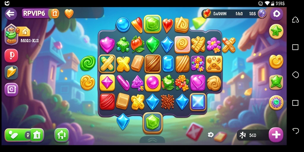 Tampilan gameplay RPVIP6 yang penuh warna dan menantang.
