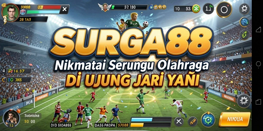 Tampilan permainan SURGA88 yang mendebarkan dalam olahraga yang beragam.