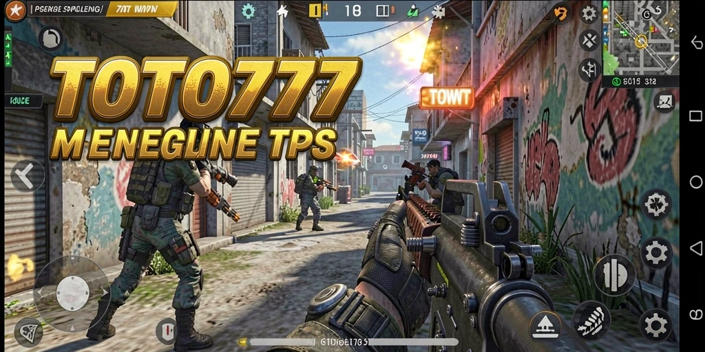 Screenshot TOTO777 menampilkan aksi tembak-tembakan yang mendebarkan.