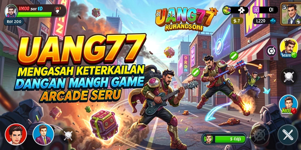 Tampilan gameplay menarik dari UANG77 dengan karakter bergerak cepat.